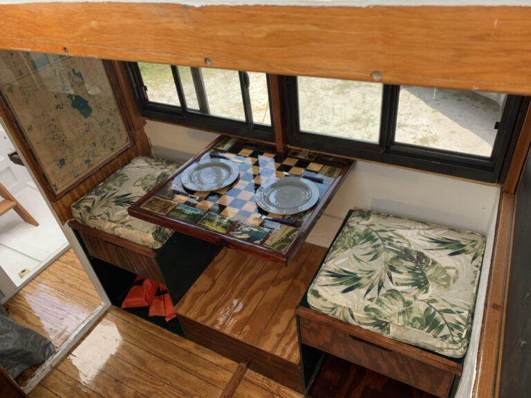 Shanty Boat Talisa's table with chess board