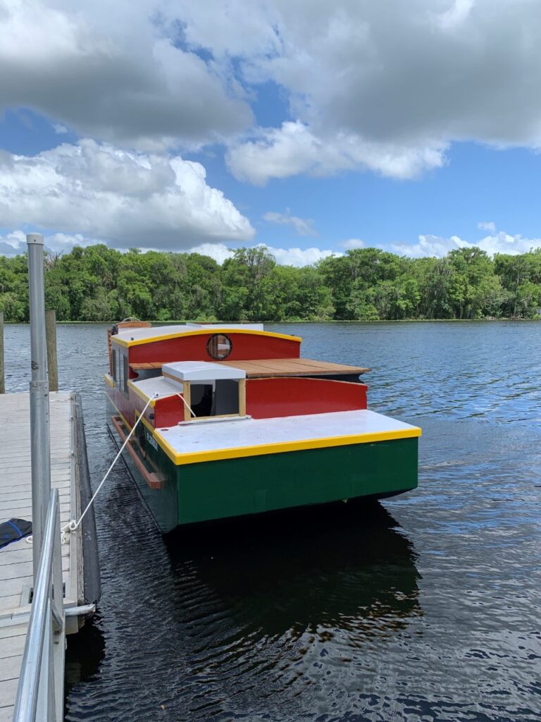 Talisa Shanty Boat at dock